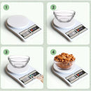 Balança digital de alta precisão de 1g a 10kg para cozinha e fitness