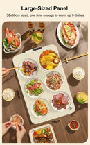 Placa Aquecedora Elétrica de Silicone para Alimentos – Tapete Térmico Dobrável com Aquecimento Rápido, Ideal para Manter Comidas e Bebidas Quentes na Mesa