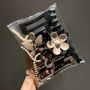 Kit com 11 Presilhas de Cabelo Foscas Premium – Estilo Garra (Tubarão), Fixação Forte e Elegante