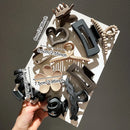 Kit com 11 Presilhas de Cabelo Foscas Premium – Estilo Garra (Tubarão), Fixação Forte e Elegante