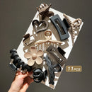 Kit com 11 Presilhas de Cabelo Foscas Premium – Estilo Garra (Tubarão), Fixação Forte e Elegante