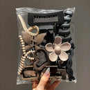 Kit com 11 Presilhas de Cabelo Foscas Premium – Estilo Garra (Tubarão), Fixação Forte e Elegante