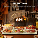 Placa Aquecedora Elétrica de Silicone para Alimentos – Tapete Térmico Dobrável com Aquecimento Rápido, Ideal para Manter Comidas e Bebidas Quentes na Mesa