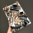 Kit com 11 Presilhas de Cabelo Foscas Premium – Estilo Garra (Tubarão), Fixação Forte e Elegante