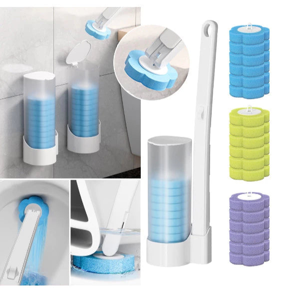 Escova descartável Para Vaso sanitário e Parede do Banheiro