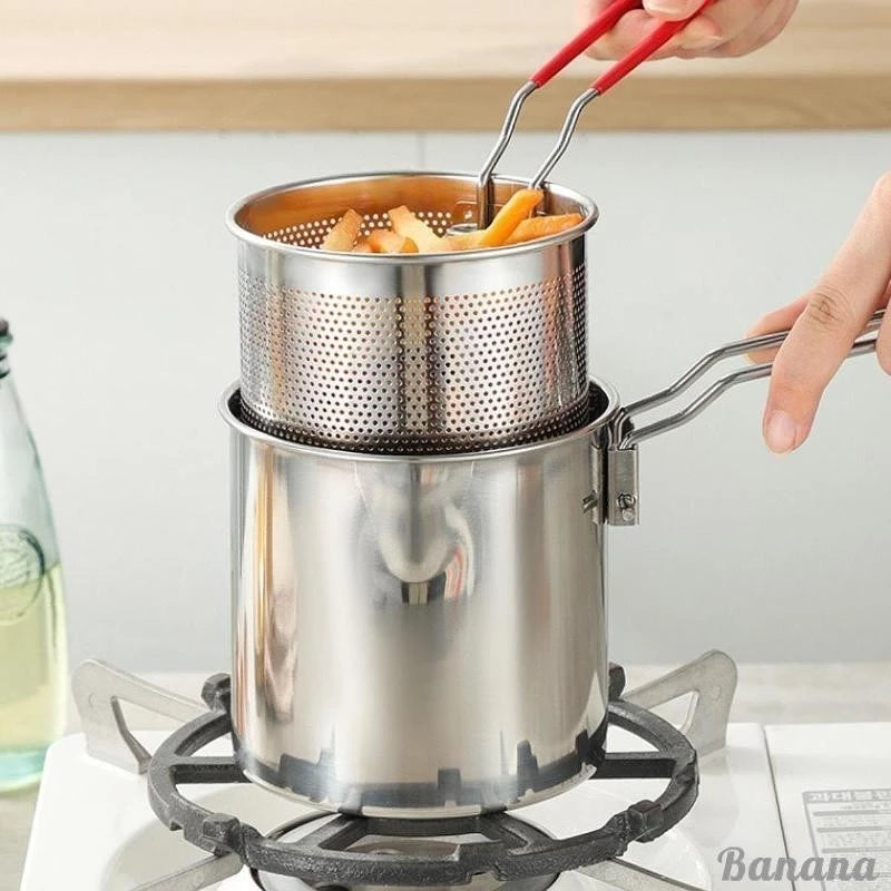 mini Fritadeira a óleo com cesto